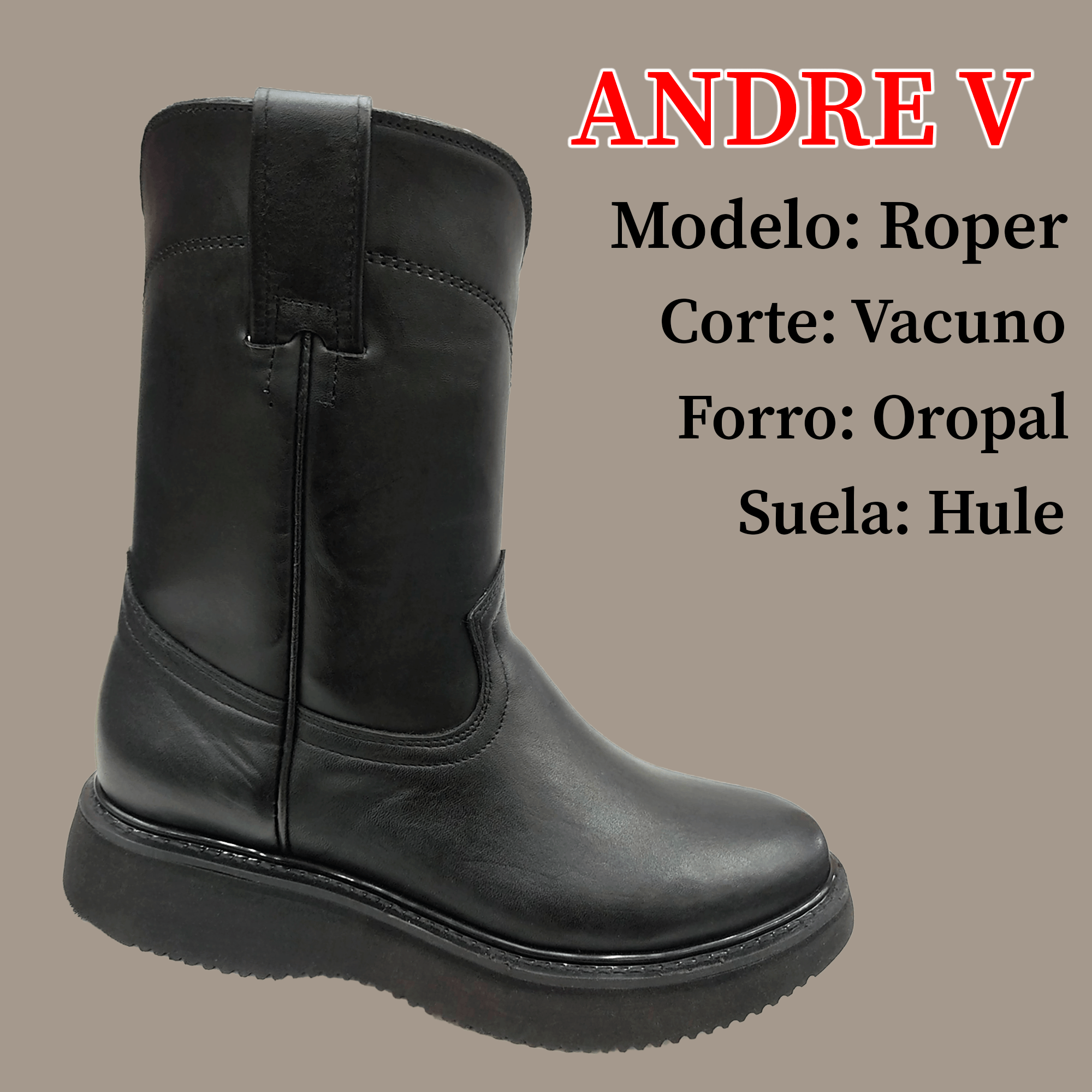Bota Roper de Caballero Andre V - Villedoni