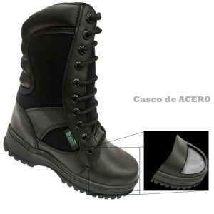 Bota Táctica Diligente 1037 NEGRO CON CASCO DE ACERO
